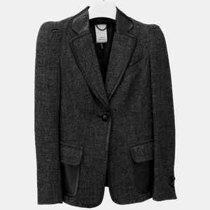 Robert Rodriguez Leather Trim Blazer